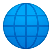 Émoji 🌐 Globe Avec Méridiens sur Google Android 8.0.
