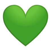💚 Emoji Coração Verde na Google Android 8.0.