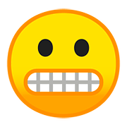 😬 Emoji Grimassen schneidendes Gesicht Google Android 8.0.