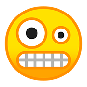 🤪 Emoji Rosto Bizarro na Google Android 8.0.