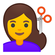 💇 Emoji Persona Cortándose El Pelo en Google Android 8.0.