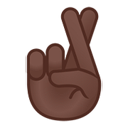 🤞🏿 Emoji Dedos Cruzados: Tono De Piel Oscuro en Google Android 8.0.