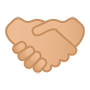🤝🏼 Emoji Handschlag, mittelhelle Hautfarbe Google Android 8.0.