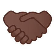 🤝🏿 Emoji Handschlag, dunkle Hautfarbe Google Android 8.0.