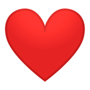 ❤️ Emoji Corazón Rojo en Google Android 8.0.