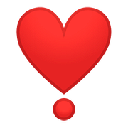 ❣️ Emoji Exclamação De Coração na Google Android 8.0.
