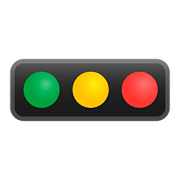 🚥 Emoji Semáforo Horizontal na Google Android 8.0.