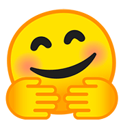 Emoji 🤗 Faccina Che Abbraccia su Google Android 8.0.