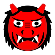 👹 Emoji Demonio Japonés Oni en Google Android 8.0.