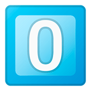 Emoji 0️⃣ Tasto: 0 su Google Android 8.0.