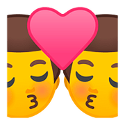 Emoji 👨‍❤️‍💋‍👨 Bacio Tra Coppia: Uomo E Uomo su Google Android 8.0.