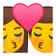Emoji 👩‍❤️‍💋‍👨 Bacio Tra Coppia: Donna E Uomo su Google Android 8.0.