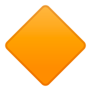 🔶 Emoji Rombo Naranja Grande en Google Android 8.0.