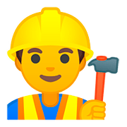 Emoji 👷‍♂️ Operaio Edile Uomo su Google Android 8.0.