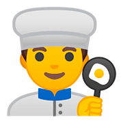 Émoji 👨‍🍳 Cuisinier sur Google Android 8.0.