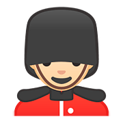 💂🏻‍♂️ Emoji Guarda Homem: Pele Clara na Google Android 8.0.