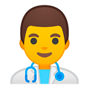👨‍⚕️ Emoji Homem Profissional Da Saúde na Google Android 8.0.