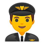 Émoji 👨‍✈️ Pilote Homme sur Google Android 8.0.