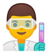 👨‍🔬 Emoji Cientista Homem na Google Android 8.0.