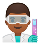 👨🏾‍🔬 Emoji Wissenschaftler: mitteldunkle Hautfarbe Google Android 8.0.