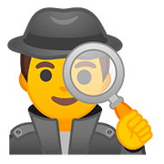 🕵️‍♂️ Emoji Detetive Homem na Google Android 8.0.