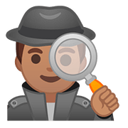 Émoji 🕵🏽‍♂️ Détective Homme : Peau Légèrement Mate sur Google Android 8.0.