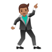 Emoji 🕺🏽 Uomo Che Balla: Carnagione Olivastra su Google Android 8.0.