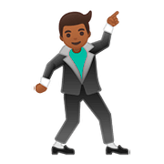 🕺🏾 Emoji tanzender Mann: mitteldunkle Hautfarbe Google Android 8.0.