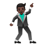 🕺🏿 Emoji tanzender Mann: dunkle Hautfarbe Google Android 8.0.