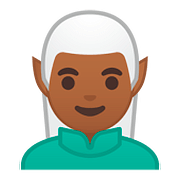 🧝🏾‍♂️ Emoji Elfo Homem: Pele Morena Escura na Google Android 8.0.