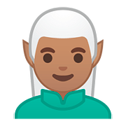 Emoji 🧝🏽‍♂️ Elfo Uomo: Carnagione Olivastra su Google Android 8.0.