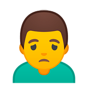 🙍‍♂️ Emoji Homem Franzindo A Sobrancelha na Google Android 8.0.
