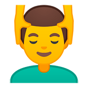 💆‍♂️ Emoji Homem Recebendo Massagem Facial na Google Android 8.0.