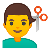 💇‍♂️ Emoji Mann beim Haareschneiden Google Android 8.0.