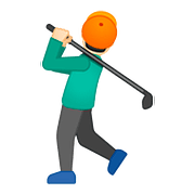 Émoji 🏌🏻‍♂️ Golfeur : Peau Claire sur Google Android 8.0.