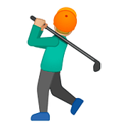 🏌🏼‍♂️ Emoji Hombre Jugando Al Golf: Tono De Piel Claro Medio en Google Android 8.0.