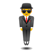 Emoji 🕴️ Uomo Con Completo Che Levita su Google Android 8.0.