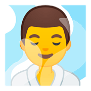Emoji 🧖‍♂️ Uomo In Sauna su Google Android 8.0.