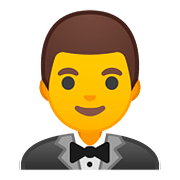 🤵 Emoji Person im Smoking Google Android 8.0.