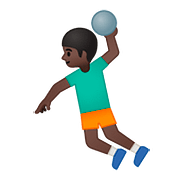 Émoji 🤾🏿‍♂️ Handballeur : Peau Foncée sur Google Android 8.0.
