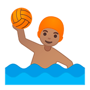 Émoji 🤽🏽‍♂️ Joueur De Water-polo : Peau Légèrement Mate sur Google Android 8.0.