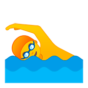 Emoji 🏊‍♂️ Nuotatore su Google Android 8.0.