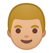 Émoji 👨🏼 Homme : Peau Moyennement Claire sur Google Android 8.0.