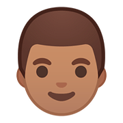 Emoji 👨🏽 Uomo: Carnagione Olivastra su Google Android 8.0.