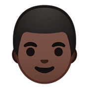 👨🏿 Emoji Hombre: Tono De Piel Oscuro en Google Android 8.0.