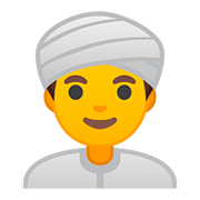 Emoji 👳‍♂️ Uomo Con Turbante su Google Android 8.0.