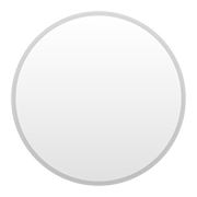 Émoji ⚪ Disque Blanc sur Google Android 8.0.