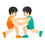 🤼🏻‍♂️ Emoji Hombres Luchando, Tono De Piel Claro en Google Android 8.0.