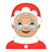 Emoji 🤶🏼 Mamma Natale: Carnagione Abbastanza Chiara su Google Android 8.0.