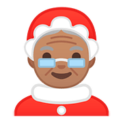 Emoji 🤶🏽 Mamma Natale: Carnagione Olivastra su Google Android 8.0.